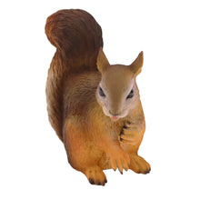 Wooden Pet Urn with Sitting Brown Squirrel Figurine & 4x6 Inches Photo Holder