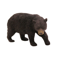 Wooden Pet Urn with Walking Black Bear Figurine & 4x6 Inches Photo Holder