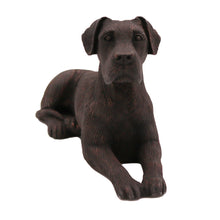 Urna de madera para mascotas con figura de terrier escocés sentado y portafotos de 10 x 15 cm