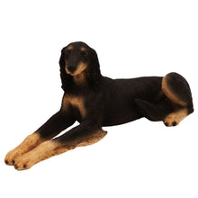 Urna de madera para mascotas con figura de saluki tumbado y portafotos de 10 x 15 cm