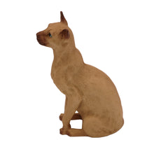 Wooden Pet Urn with Sitting Tan Siamese Figurine & 4x6 Inches Photo Holder