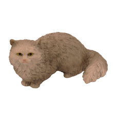 Wooden Pet Urn with  Sitting Grey Angora Figurine & 4x6 Inches Photo Holder