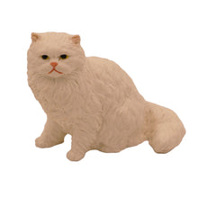 Wooden Pet Urn with Sitting White Persian Figurine & 3.5x5 Inches Photo Holder