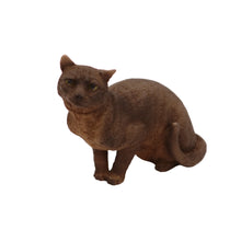 Wooden Pet Urn with Sitting Burmese Himalayan Figurine & 3.5x5 Inches Photo Holder