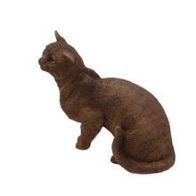 Wooden Pet Urn with Sitting Burmese Himalayan Figurine & 4x6 Inches Photo Holder