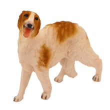 Wooden Pet Urn with Standing Borzoi Figurine & 4x6 Inches Photo Holder