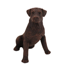 Wooden Pet Urn with Sitting Bronze Rottweiler Figurine & 4x6 Inches Photo Holder
