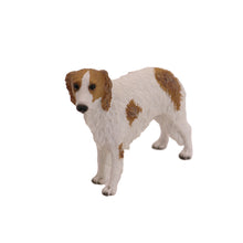 Wooden Pet Urn with Standing White and Brown Borzoi Figurine & 4x6 Inches Photo Holder