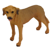 Wooden Pet Urn with Standing Rhodesian Ridgeback Figurine & 4x6 Inches Photo Holder