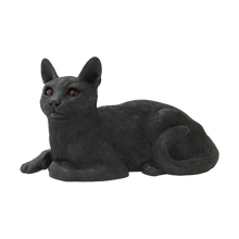 Bronze Short Hair Domestic Cat Lying ShadowCast Figurine Pet Urn