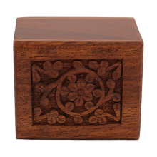 Keepsake Rosewood Pet Cremation Urn with Life Forever Design