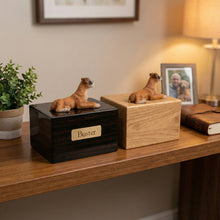 Simply Series Boxer, Ears Down Figurine Pet Cremation Urn Lifestyle