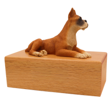 Simply Series Boxer, Ears Up Figurine Pet Cremation Urn