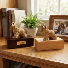 Simply Series Buff Cocker Spaniel, Standing Figurine Pet Cremation Urn - Lifestyle