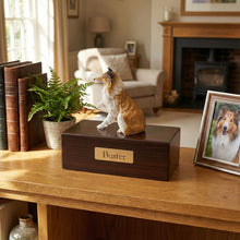 Simply Series Collie, Paw Up Figurine Pet Cremation Urn - Lifestyle