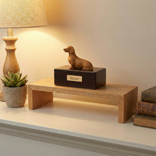 Simply Series Red Brown Dachshund, Sitting Figurine Pet Cremation Urn