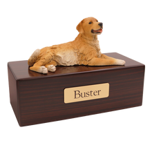 Simply Series Golden Retriever, Lying Down Figurine Pet Cremation Urn