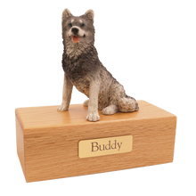 Simply Series Husky, Sitting Figurine Pet Cremation Urn 