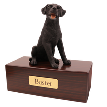 Simply Series Black Labrador, Sitting Figurine Pet Cremation Urn