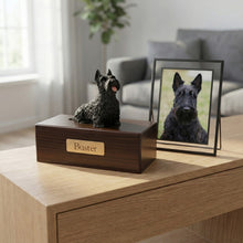 Simply Series Black Scottish Terrier, Sitting Figurine Pet Cremation Urn
