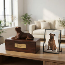 Simply Series Staffordshire Terrier, Lying Down Figurine Pet Cremation Urn