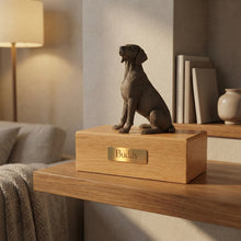 Simply Series Gray Weimaraner, Sitting Figurine Pet Cremation Urn