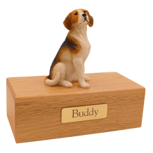 Simply Series Beagle, Sitting Figurine Pet Cremation Urn