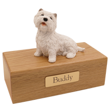 Simply Series Westie, Lying Down Figurine Pet Cremation Urn