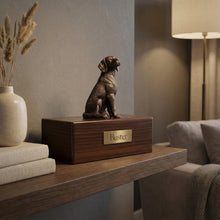 Simply Series Bronze Beagle, Sitting Figurine Pet Cremation Urn