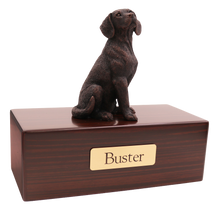 Simply Series Bronze Beagle, Sitting Figurine Pet Cremation Urn