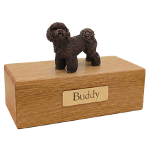 Simply Series Bronze Bichon Frise, Standing Figurine Pet Cremation Urn