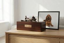 Simply Series Bronze Bloodhound, Playful Lying Down Figurine Pet Cremation Urn