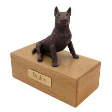 Simply Series Bronze Bull Terrier, Sitting Figurine Pet Cremation Urn