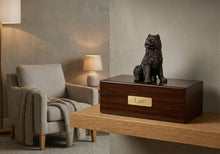 Simply Series Bronze Chow Chow, Sitting Figurine Pet Cremation Urn