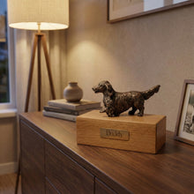 Simply Series Bronze Long-haired Dachshund, Walking Figurine Pet Cremation Urn