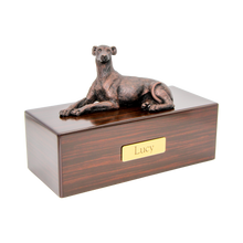 Simply Series Bronze Whippet, Lying Down Figurine Pet Cremation Urn