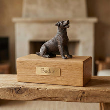 Simply Series Bronze Jack Russell Terrier, Sitting Figurine Pet Cremation Urn