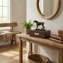 Simply Series Bronze Pointer, Walking Figurine Pet Cremation Urn