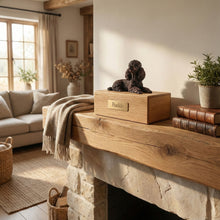 Simply Series Bronze Poodle, Lying Down Figurine Pet Cremation Urn