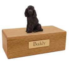 Simply Series Bronze Poodle, Sitting Figurine Pet Cremation Urn