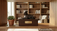 Simply Series Bronze Schnauzer, Ears Up Figurine Pet Cremation Urn