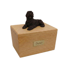 Simply Series Bronze Sheepdog, Lying Down Figurine Pet Cremation Urn