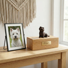 Simply Series Bronze Westie, Sitting Figurine Pet Cremation Urn