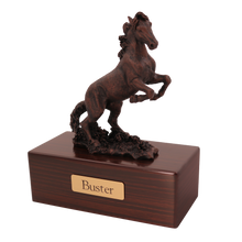 Simply Series Bronze Horse, Rearing Figurine Pet Cremation Urn