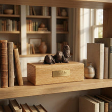 Simply Series Bronze Three Rabbits, Side By Side Figurine Pet Cremation Urn