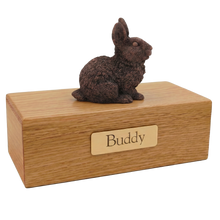 Simply Series Bronze Rabbit, Sitting Figurine Pet Cremation Urn