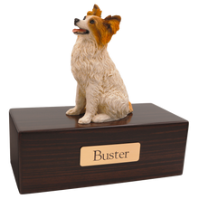 Simply Series Papillon, Sitting Figurine Pet Cremation Urn - Walnut