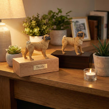 Simply Series Fawn Pug, Standing Figurine Pet Cremation Urn - Lifestyle
