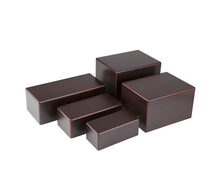 Simply Walnut & Simply Oak Pet Cremation Urn with Adornment Walnut Size