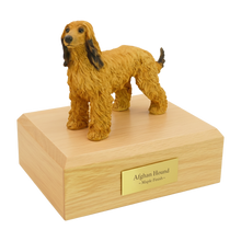 Afghan Hound, Standing Figurine Pet Cremation Urn